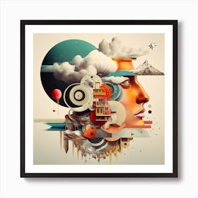 Abstract And Surreal Art Series By Csaba Fikker 016 Art Print