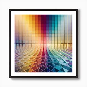 Abstract Geometric Background - Abstract Geometric Art Print