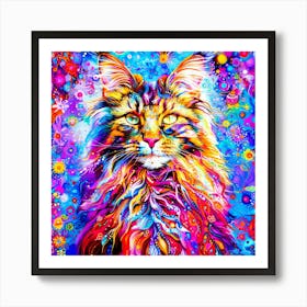 Kitty Fairy - Maine Coon Cat Art Print