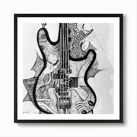 Bass Guitar Art Print