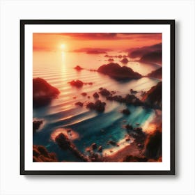 Sunset Stock Videos & Royalty-Free Footage 1 Art Print