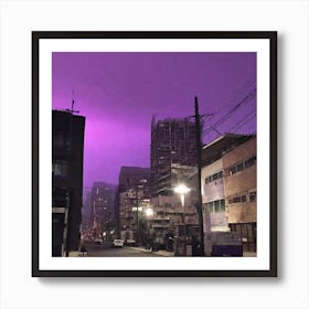 The Air Is Clean, But The Sky Is Purple 5 Art Print