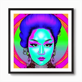 Asian Woman 12 Art Print