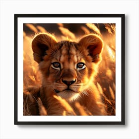 Lion Cub Art Print