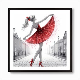 The red shoes 1 Art Print