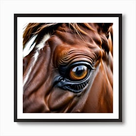 Eye Of A Horse 23 Art Print