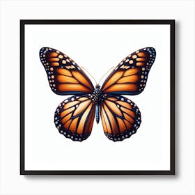 Butterfly of Danaus plexippus 3 Art Print