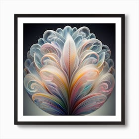 Glass Flower Art Print