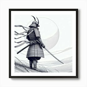 Samurai Art 39 Art Print