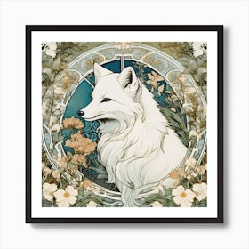 Arctic Fox Art Print