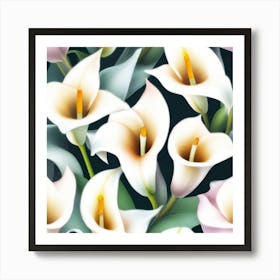 Flowers pastel IDEAS 1 Art Print