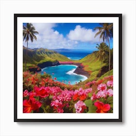 Hawaiian beautiful Flowers 1 Art Print