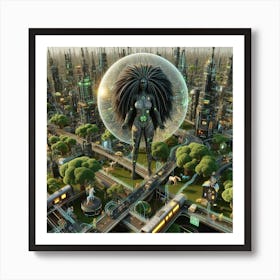 Futuristic Cityscape 7 Art Print