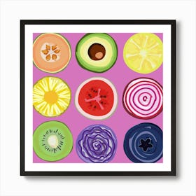 Fruits And Vegetables Art Print