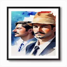 Two Men In Suits 1 Art Print