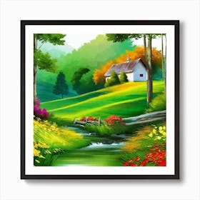 Landscape Painting 207 Art Print