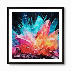 Rgb Crystal Art Print