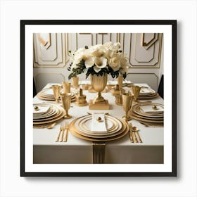 Gatsby Table Setting Art Print