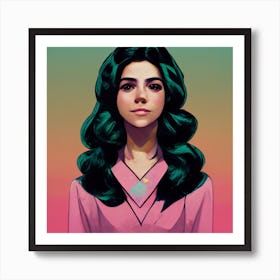 Swinging Sixties Square Art Print