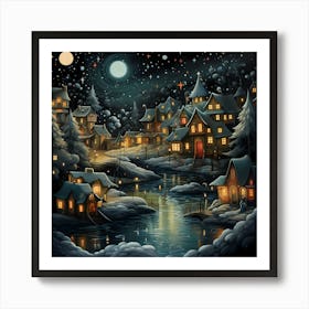 Spectral Sparkle in Silent Night Art Print