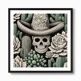 Day Of The Dead Skull 57 Poster