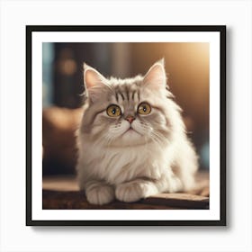 Cat Stock Videos & Royalty-Free Footage Art Print