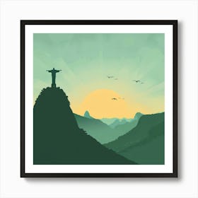 Sunset In Rio 2 Art Print