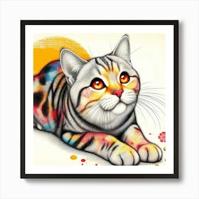 Feline Cat Creative Artwork Illustration 178 Poster