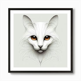 Creative Feline Cat Artwork 87 Art Print