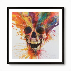 Skull Painting 25 Art Print