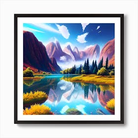 Mountain Landscape 14 Art Print