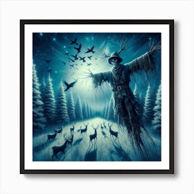 The scarecrow, Christmas (Variant 3) Art Print