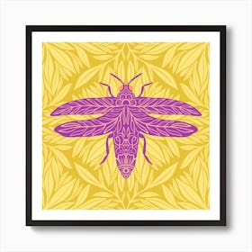 Floral Beetle Art Print