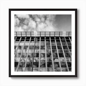 to be sublimed bw square Art Print