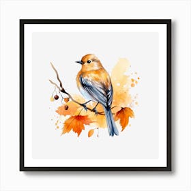 Autumn Bird Art Print