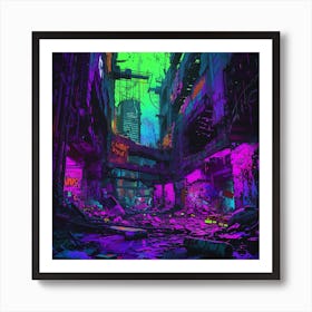 Neon City 7 Art Print