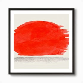 Red Sun 2 Art Print