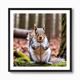 Squirrel In The Forest 126 Art Print