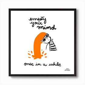 Empty Mind Square Art Print