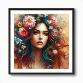 Flower Girl 2 Art Print