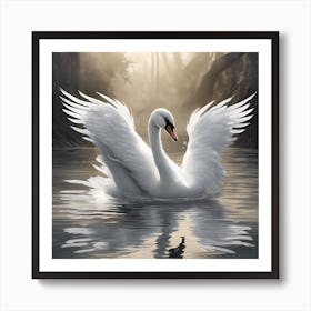 nice Swan Art Print