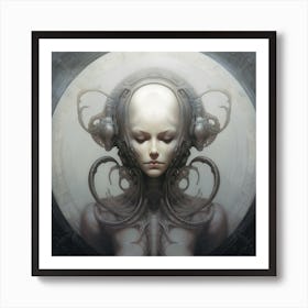 Alien Head 2 Art Print