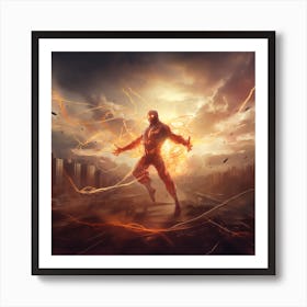 Avengers Lightning Bolt Art Print