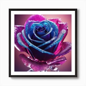 Blue Rose Art Print