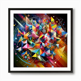 Abstract Geometric Background Art Print