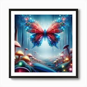 Butterfly In The Forest 7 Poster