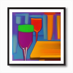 Wine Glasses Art Print