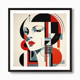 Bauhaus French Woman 01 Art Print