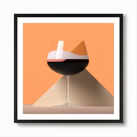 Abstract Trendy Cocktail Wall Art Art Print