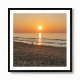 Golden Serenity - Fine Art Photography from Wijk aan Zee SQUARE Poster